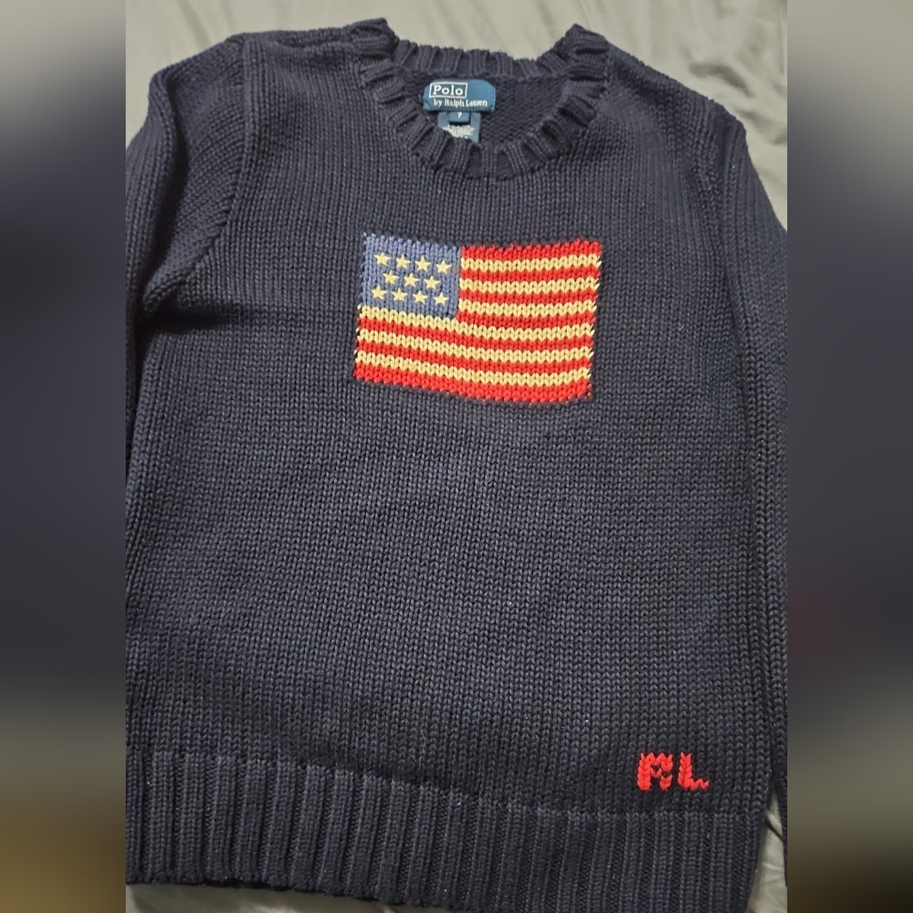 Boys polo ralph lauren sweater size 7